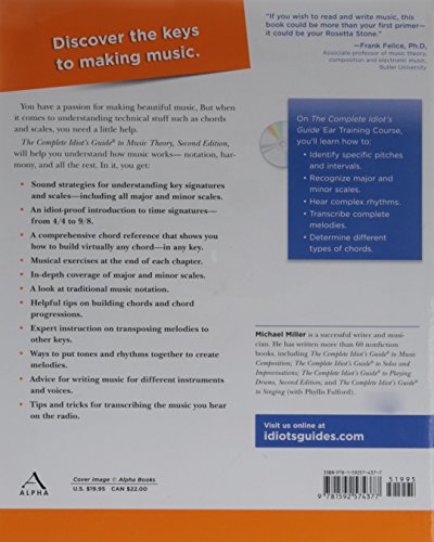 The Complete Idiot's Guide to Music Theory, 2nd Edition by M