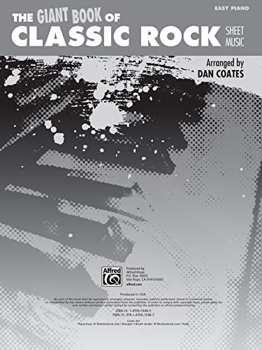 The Giant Book of Classic Rock Sheet Music: Easy Piano (The