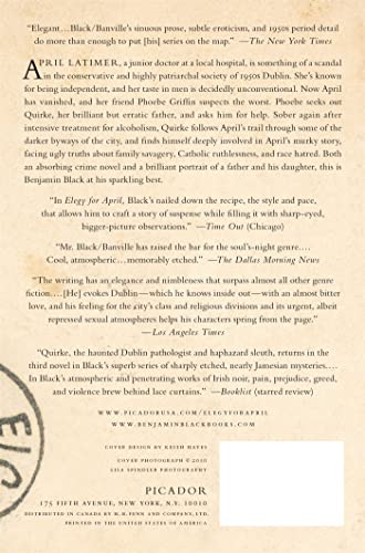 Elegy for April: A Novel (Quirke, 3) by Black, Benjamin