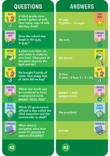 Brain Quest 3rd Grade Smart Cards Revised 5th Edition (Brain