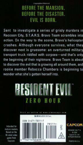 Zero Hour (Resident Evil Series, Book 0) by S. D. Perry