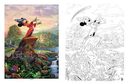 Disney Dreams Collection Thomas Kinkade Studios Coloring Boo