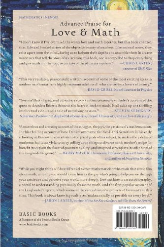 Love and Math: The Heart of Hidden Reality by Frenkel, Edwar