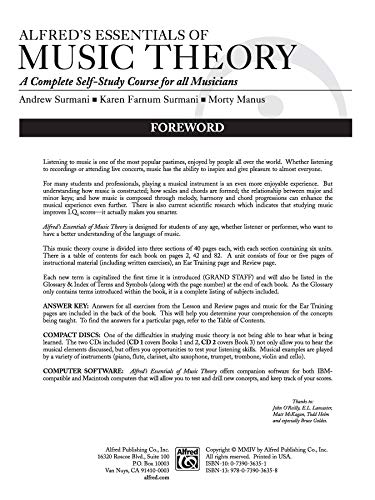 Alfred's Essentials of Music Theory: A Complete Self-Study C