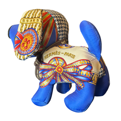 Rubans du Cheval Vintage Silk Scarf Loyal Puppy