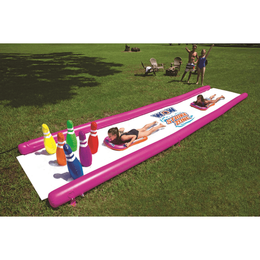 WOW Watersports Strike Zone Water Slide w 6 Giant Inflatable Bowling