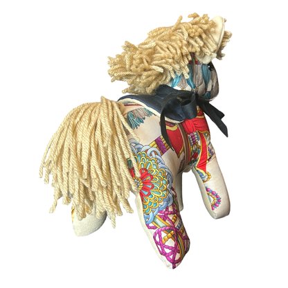 Tassels Vintage Silk Scarf Noble Pony