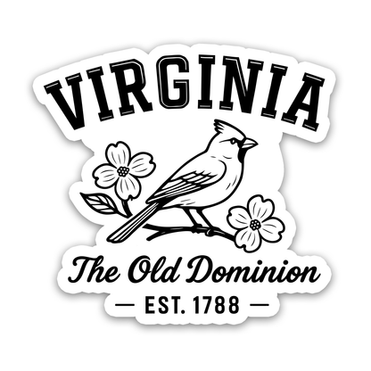 Virginia Sticker - The Old Dominion