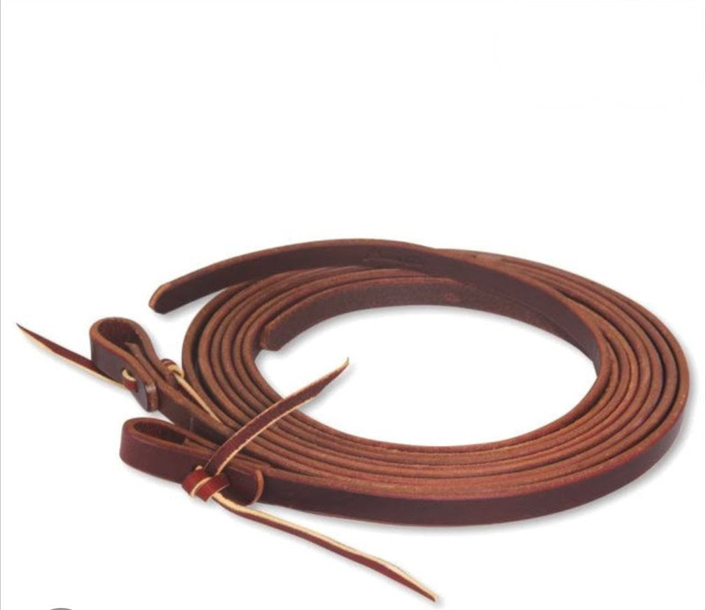 Oxbow 5/8" latigo leather split reins 8'