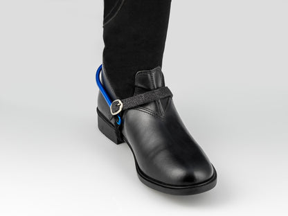 American Equus Spur-Tech Performance Spur Straps Sparkle Black