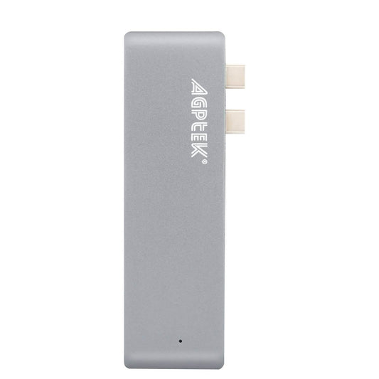 6-in-1 Type-C USB-C Hub Adapter Dual USB 3.0 Port Thunderbolt 3