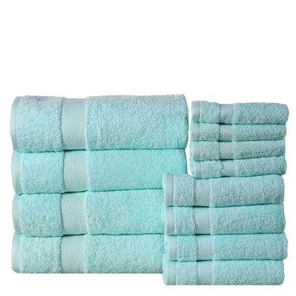 6-Pack: 100% Cotton Towel Set - Assorted Colors