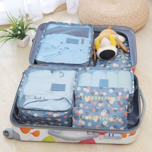 6-Piece Luggage Organizer - Assorted Colors