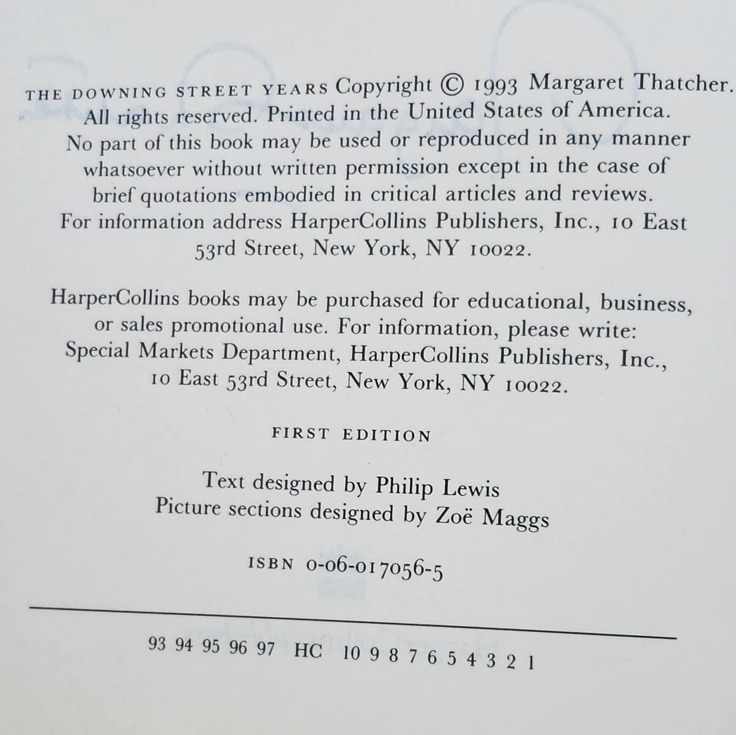 The Downing Street Years by Thatcher, Margaret