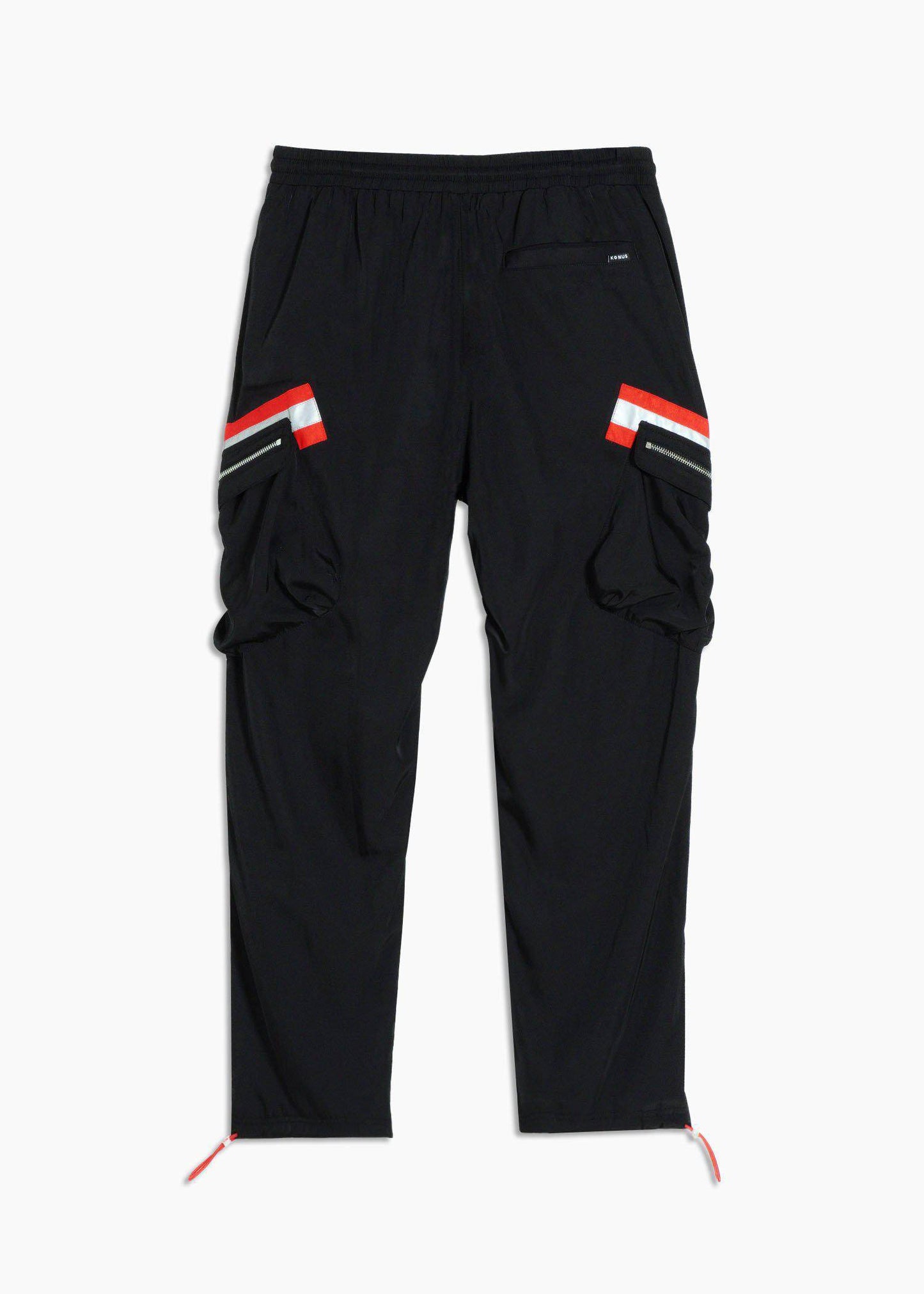 Men's Reflective Tape Utility Cargo Pants Black - Konus