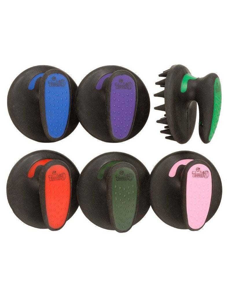 Pet Grooming Brush with Massaging Bumps & Rubber Grip – Removes Dirt & Loose Hair