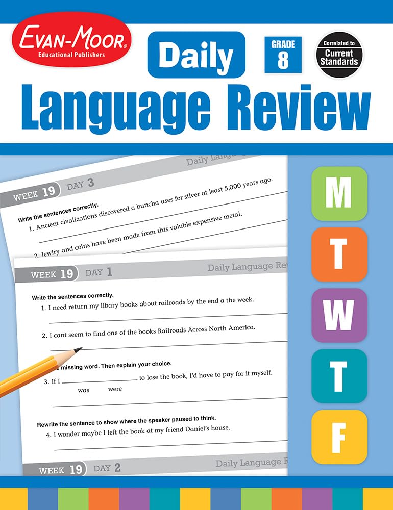 Evan-Moor Daily Language Review, Grade 8 Actvities Homeschoo