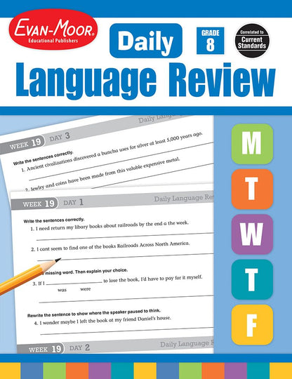 Evan-Moor Daily Language Review, Grade 8 Actvities Homeschoo