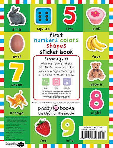 First Numbers, Colors, Shapes by Priddy, Roger