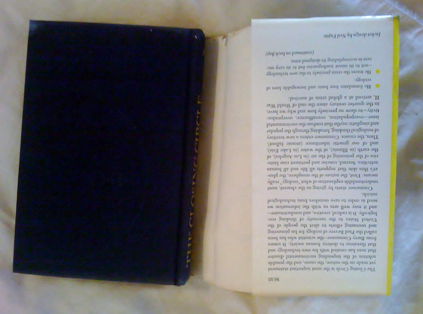 The Closing Circle: Nature, Man, and Technology by Commoner,