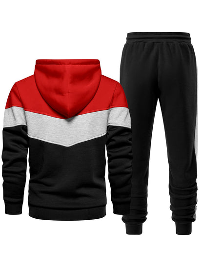 Riskrole Men's Hoodie Tracksuit 2 Pieces Set Athletic Casual Hooded Sweatshirt and Joggers Set Sweatsuit Outfits