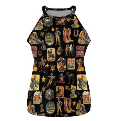Baha Ranch Vintage Cowboy Collage Tank Top old one