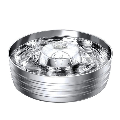 Stainless Steel Smart Pet Water Dispenser with Automatic Circulation and Filtration, Large Capacity Feeder for Cats and Dogs
