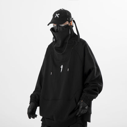 HiH49 Precision High Neck Black Sweater