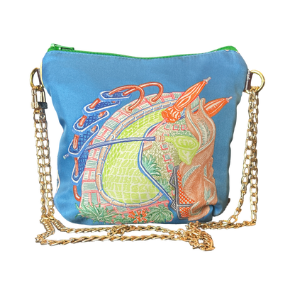 Chevaloscope Vintage Scarf Crossbody Bag