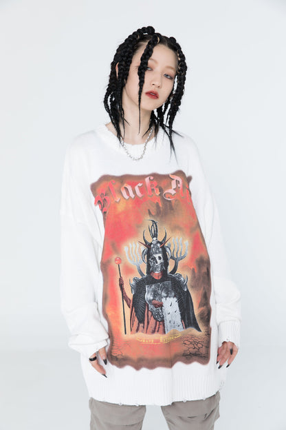 Extreme Dark Demon Knit Sweater