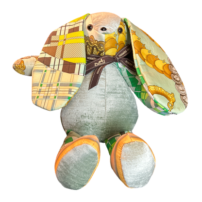 Vintage Silk Scarf Clever Bunny