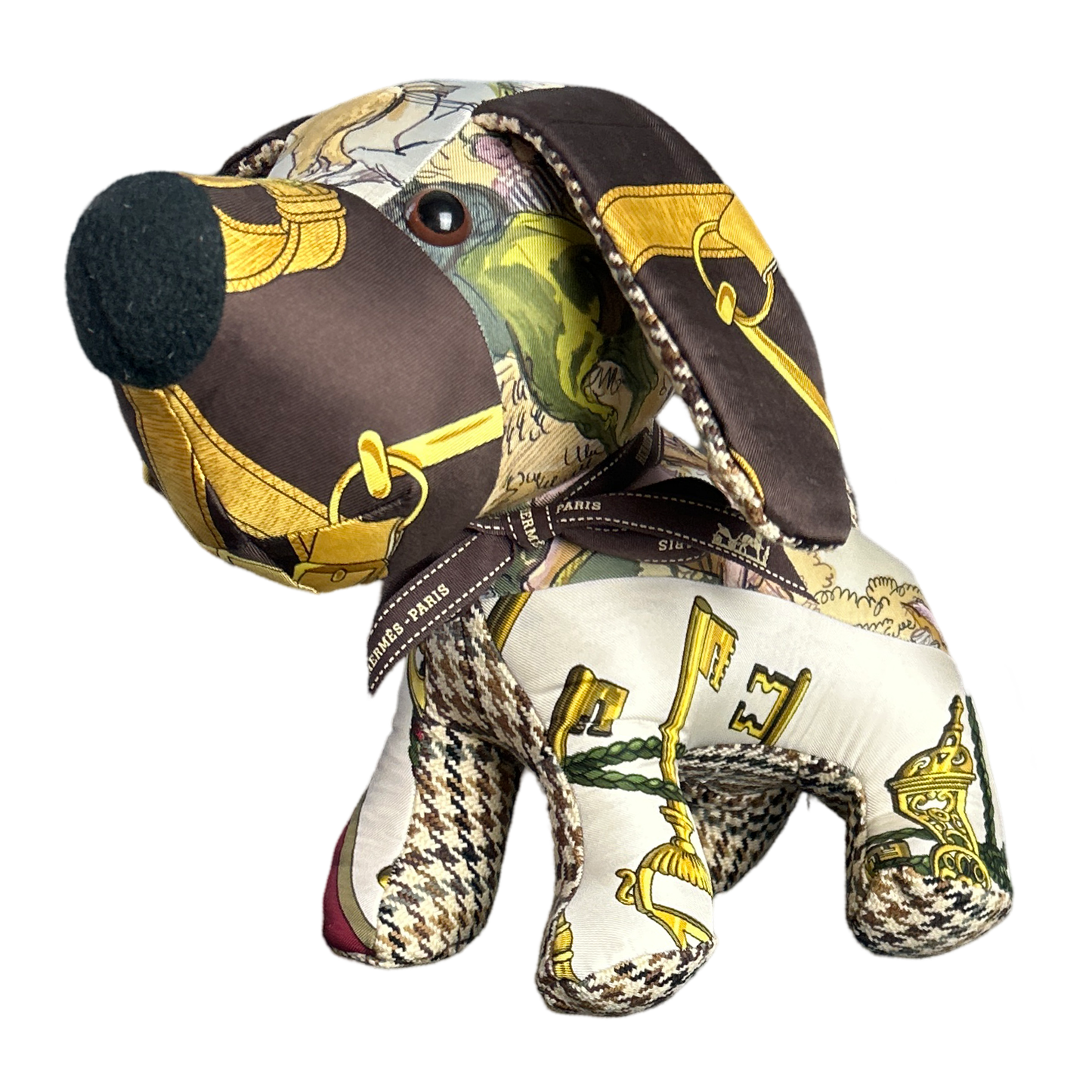 Eperon d'Or Vintage Silk Scarf Loyal Puppy