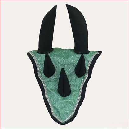 Green Horse Dragon Saddle Pad, Ear Bonnet & Horse Boot Set