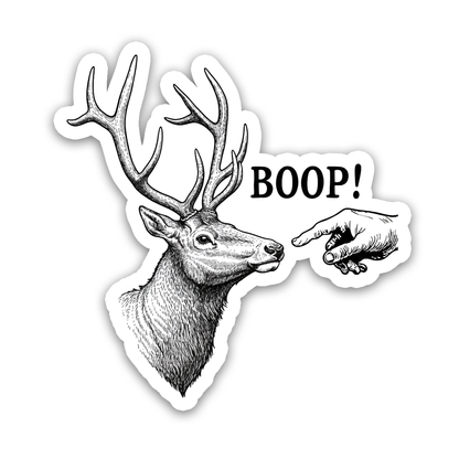 Deer Nose Boop Sticker