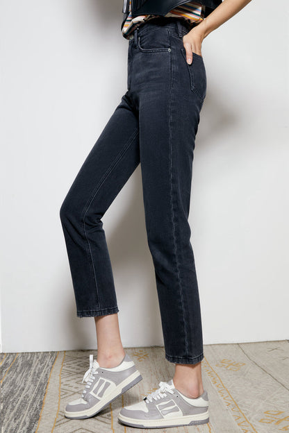 Chelsea High Rise Straight Crop Jeans HJ005 [FINAL SALE]