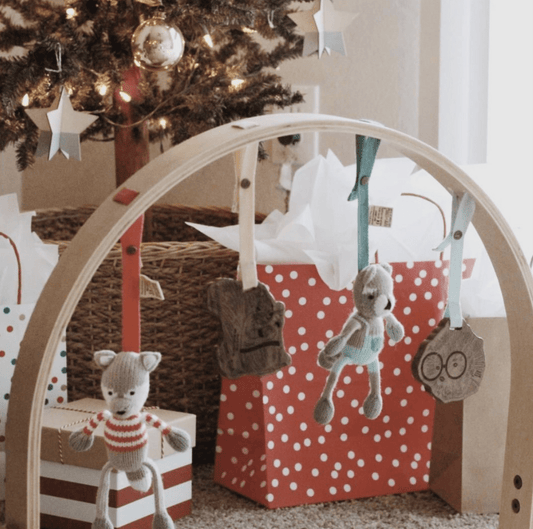 knit stroller toy | finley the fox