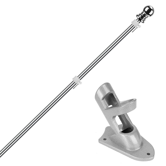 6Ft Stainless Steel Wall Mounted Flag Pole