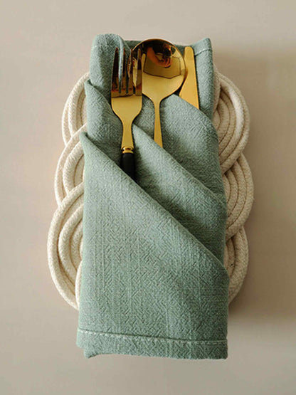 Cotton Linen Napkins Solid Color Placemats Tea Towels
