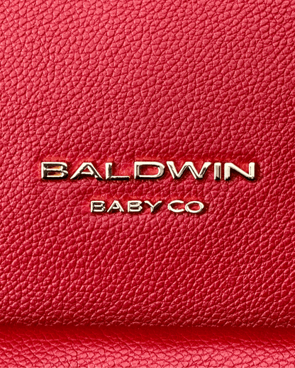 The Daphne Diaper Bag - Crimson