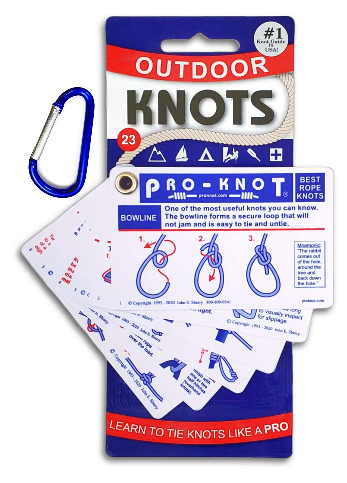Pro-Knot Outdoor Knots - Portable Waterproof Knot Book by Jo
