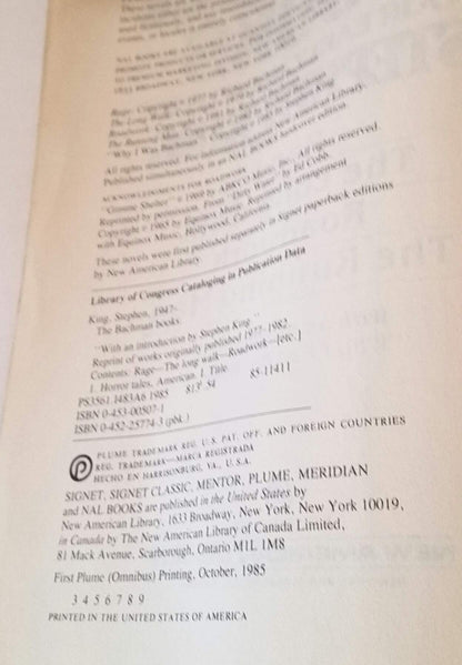 The Bachman Books: Four Early Novels by Richard Bachman