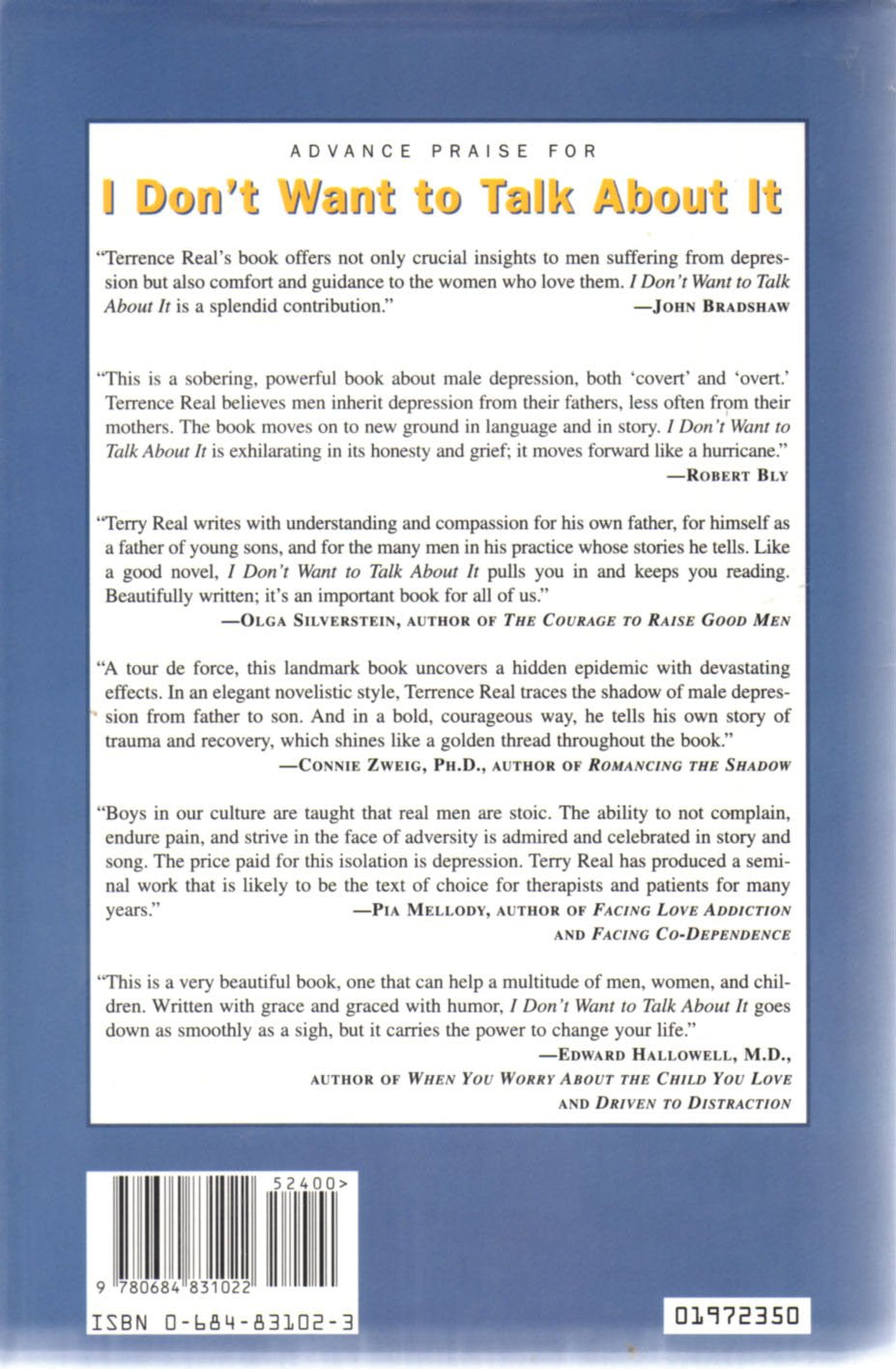I Dont Want to Talk About It: Overcoming the Secret Legacy o