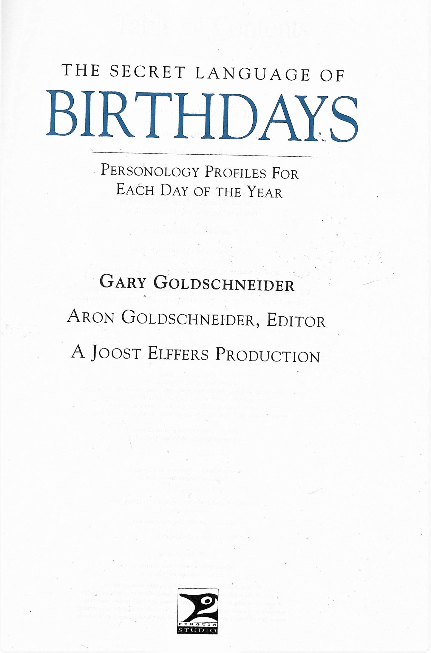 The Secret Language of Birthdays: Personology Profiles for E