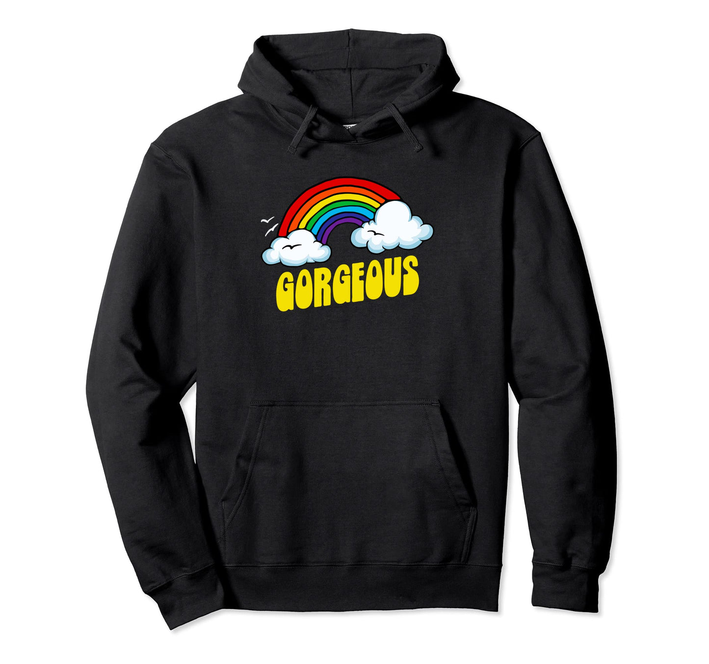 Gorgeous Funny Sarcastic 80S Rainbow Hoodie - Custom Art Print Men Women