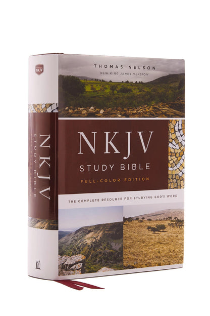 NKJV Study Bible, Hardcover, Burgundy, Full-Color, Comfort P