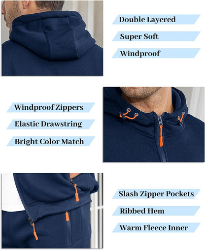Hakjay Sweatsuits for Men 2 Piece Hoodie Men's Jogging Tracksuit Set Casual Athletic Long Sleeve Outfit Pullover Suit Set