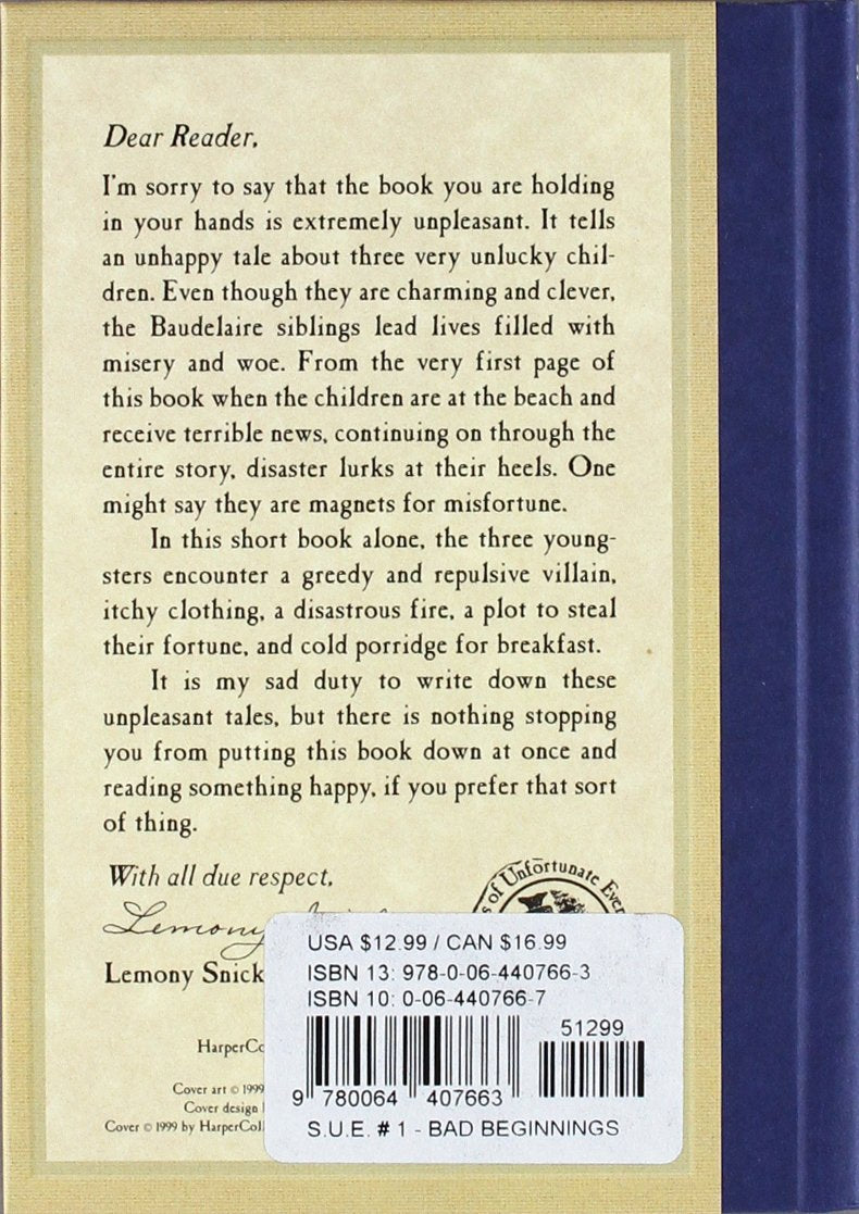 Series of Unfortunate Events Box Th by Lemony Snicket (psed.