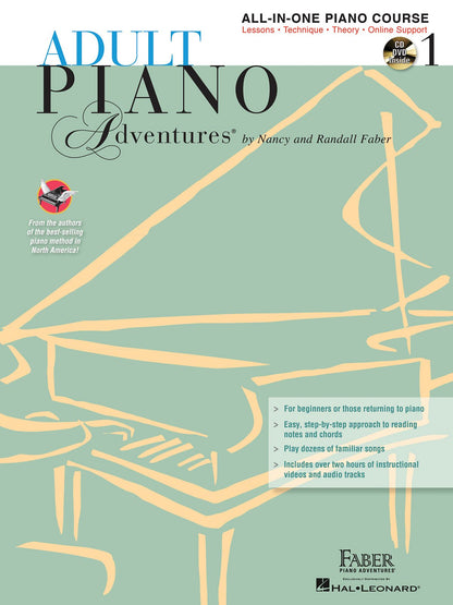 Adult Piano Adventures All-in-One Lesson Book 1 by Faber, Na