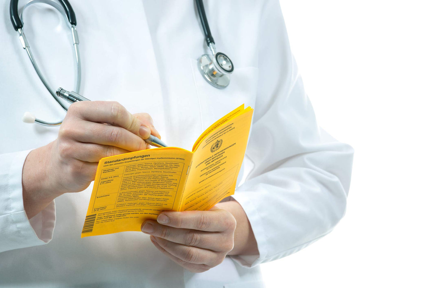 International Certificate of Vaccination with Vinyl Document