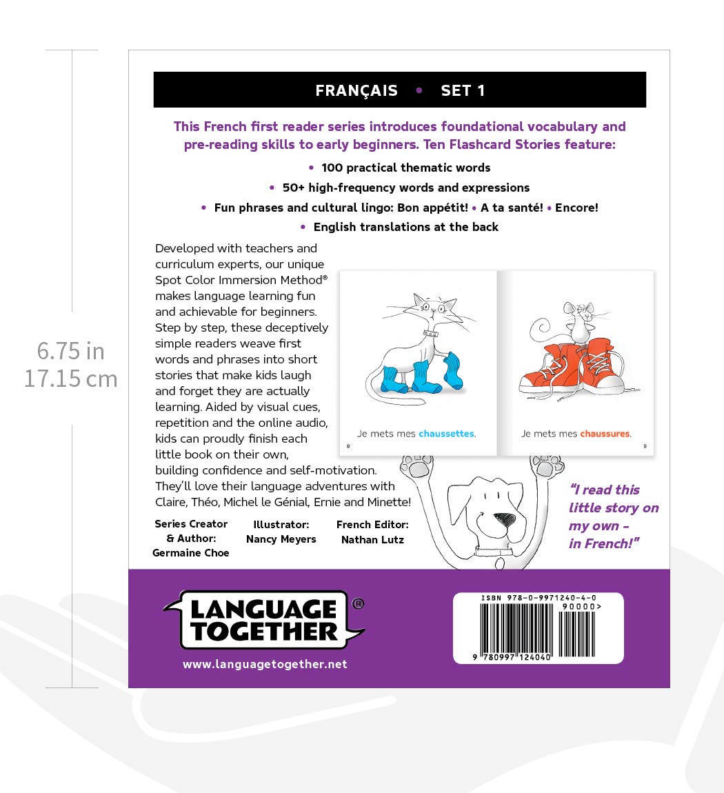 French for Kids Set 1: Beginning Books Pack - 10 First Reade